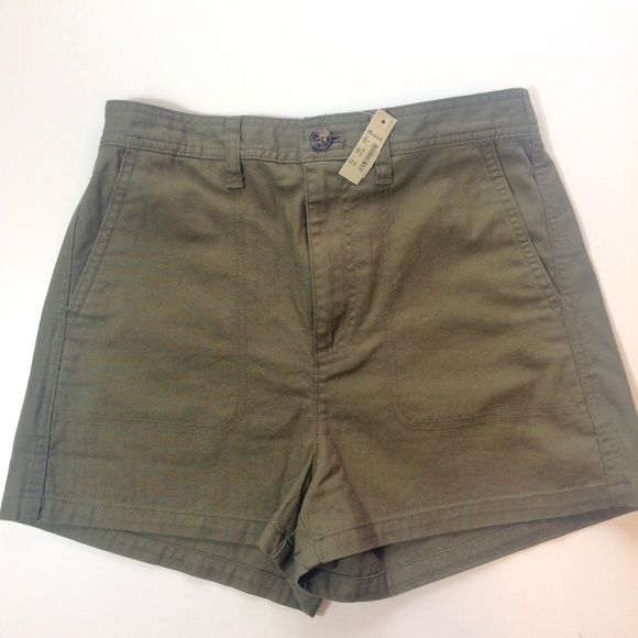 NWT Madewell Olive Camp Shorts - Picture 5 of 6